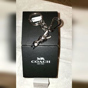 ☆  Coach X BASEMAN EMMANUEL HARE Ray Key Chain Bag Charm LIMITED EDITION New W/T